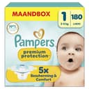 Pampers® luiers maandverpakking premium protection™ Maat 1 (2-5 kg) voor pasgeborenen, 180 stuks