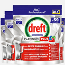 Dreft Platinum Plus Regular All in 1 - 236 vaatwastabletten